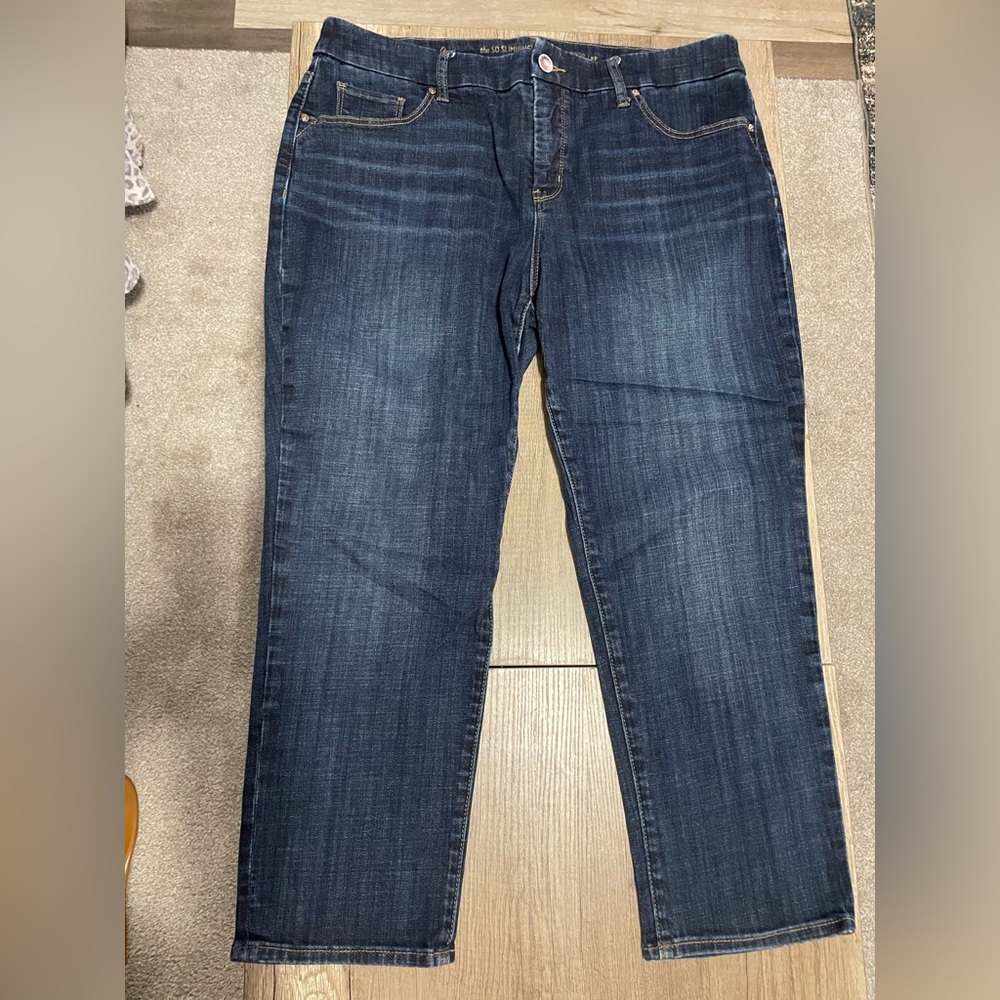Chico's Dark Blue Ankle Jeans